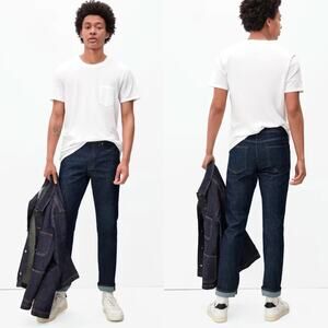 Everlane Uniform The Slim 4-Way Stretch Jean Cotton Blue Men's Size 32X28